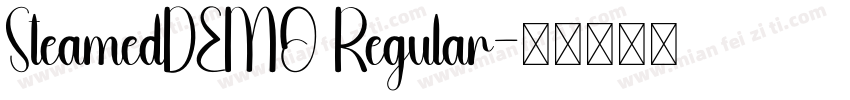 SteamedDEMO Regular字体转换